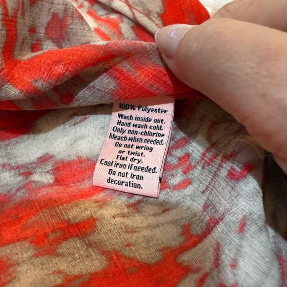 Juicy Couture Sleeveless Orange Top with Sequin Detail Size XL - Picture 3 of 4